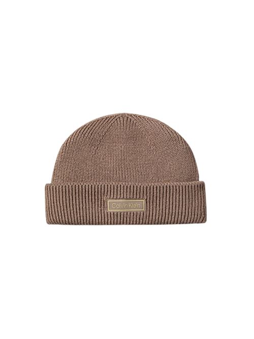 Cappellino in lana e cashmere beige Calvin Klein | LV04D8058GPF7